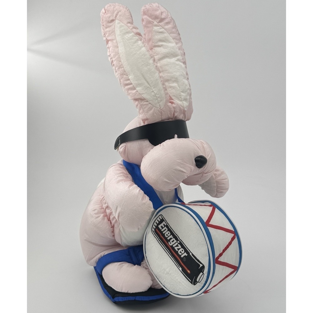 1993 Energizer Bunny Plush 18 Inch Pink Drum Mascot‎ Advertising Toy VTG